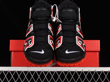 Air More Uptempo 96 Black /Laser Crimson-White