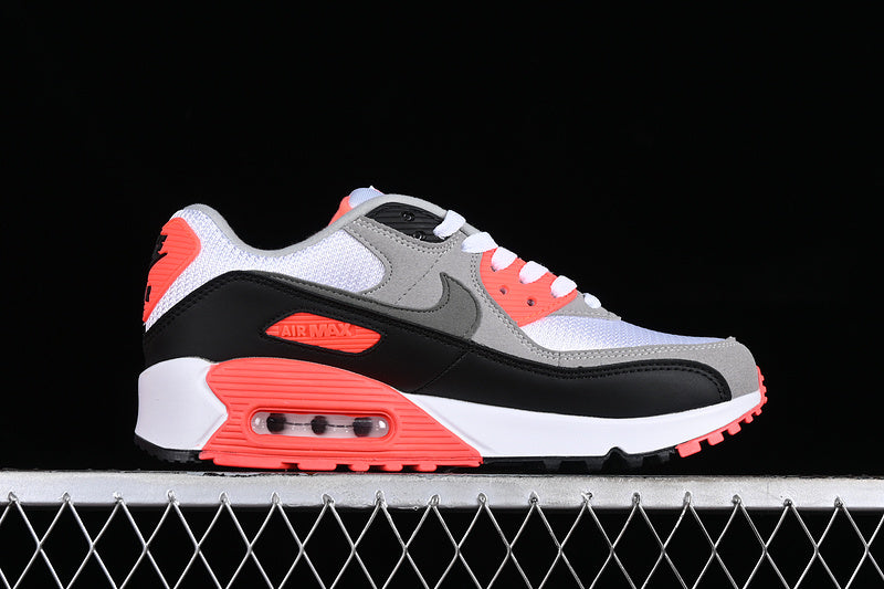 Air Max 90 White/Black-Punch Red