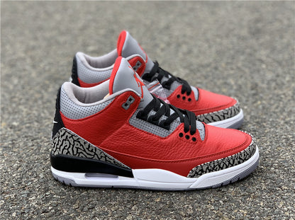 Air Jordan Retro 3 SE Unit Fire Red/Cement Grey-Black