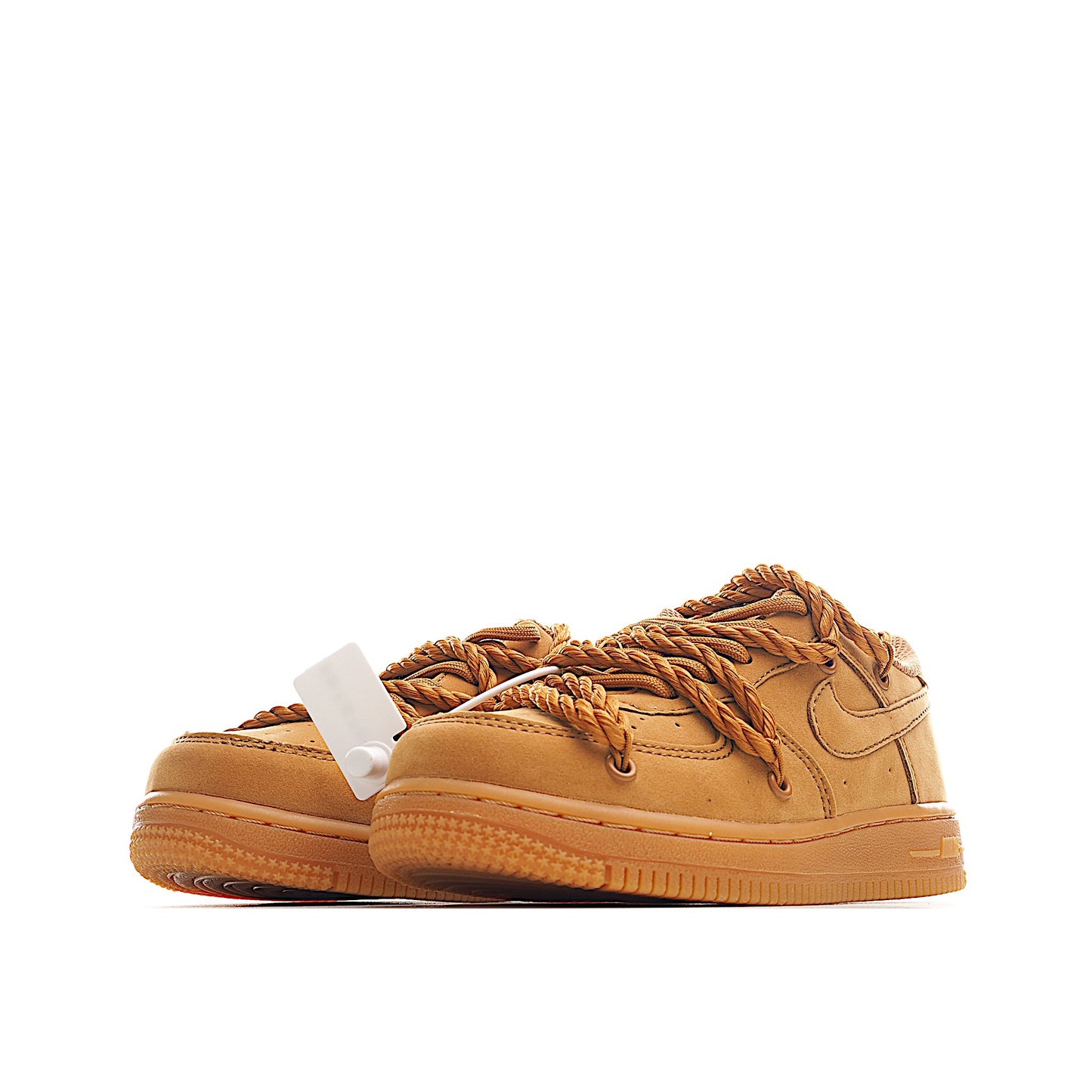 Kids Nike Air Force One Winter Flax Double Laces