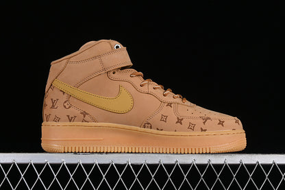 Air Force One High  X Louis Vuitton Grey/Brown