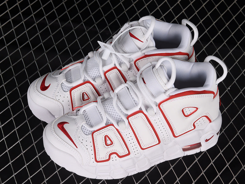 Air More Uptempo GS 2021 White-Varsity Red