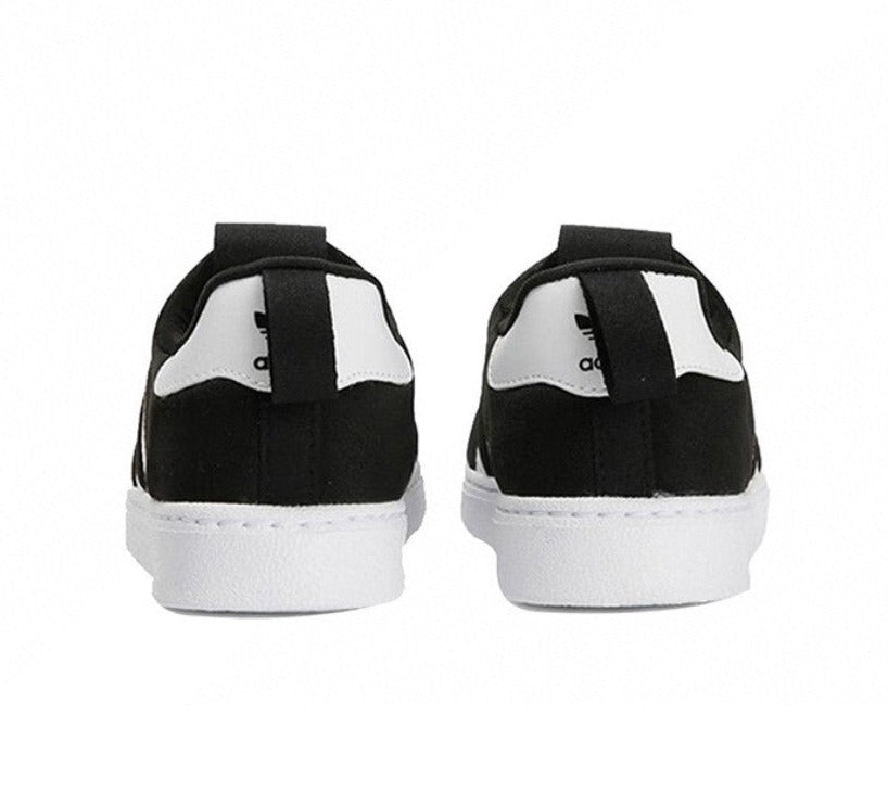 Kids Adidas Superstar Black White