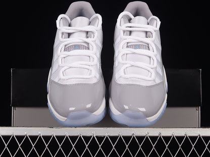 Air Jordan Retro 11 Low Cement Grey/White/Black-Blue