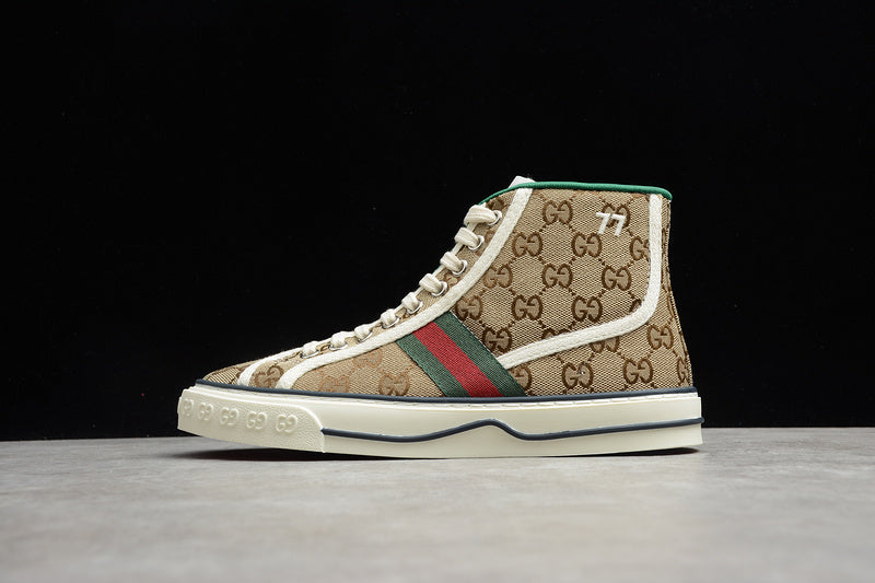 Gucci Tennis 1977 High Top Light Brown