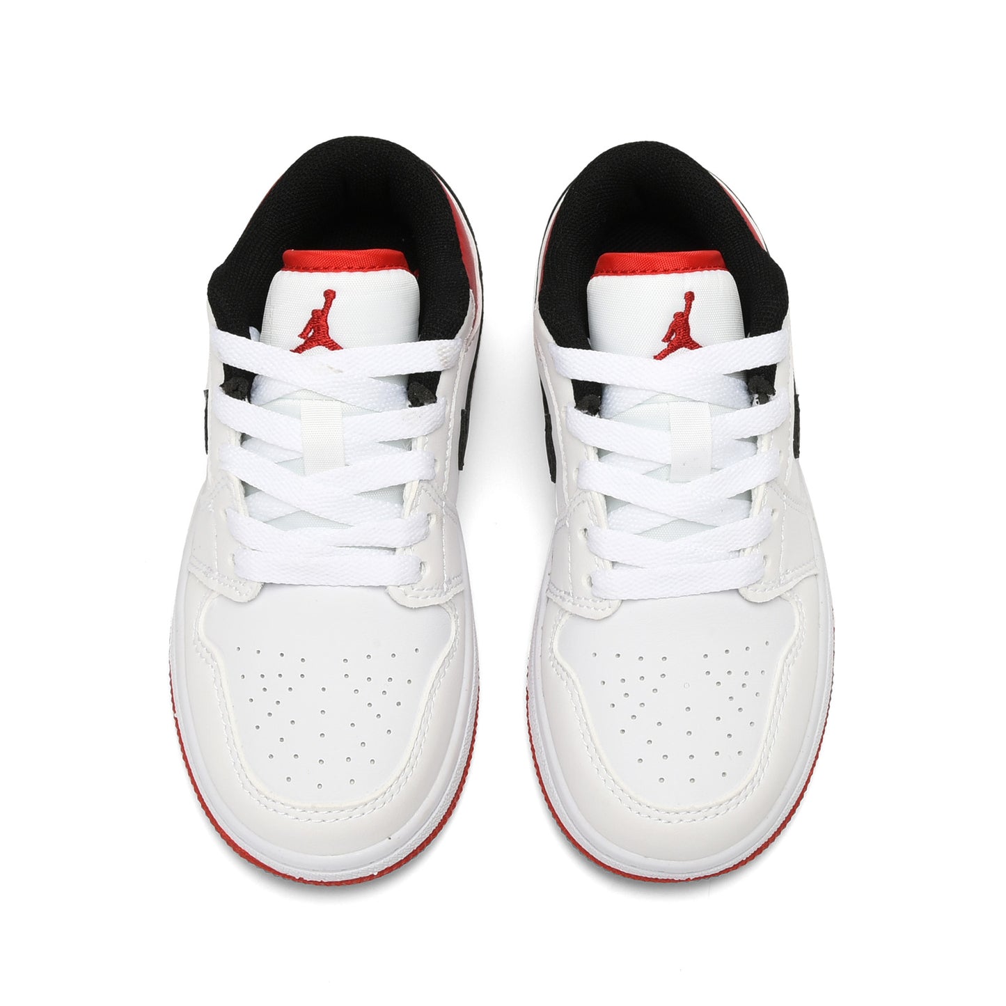 Kids Air Jordan 1 Low 'White Black University Red'