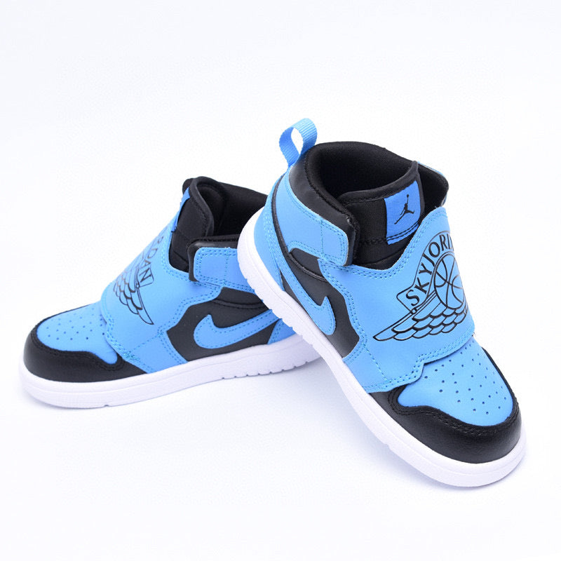 Kids Air Jordan 1 Sky 'Black University Blue'