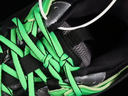 Balenciaga Track Black-Neon Green Clear