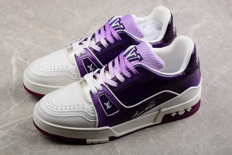 Louis Vuitton Trainer Fade Purple White