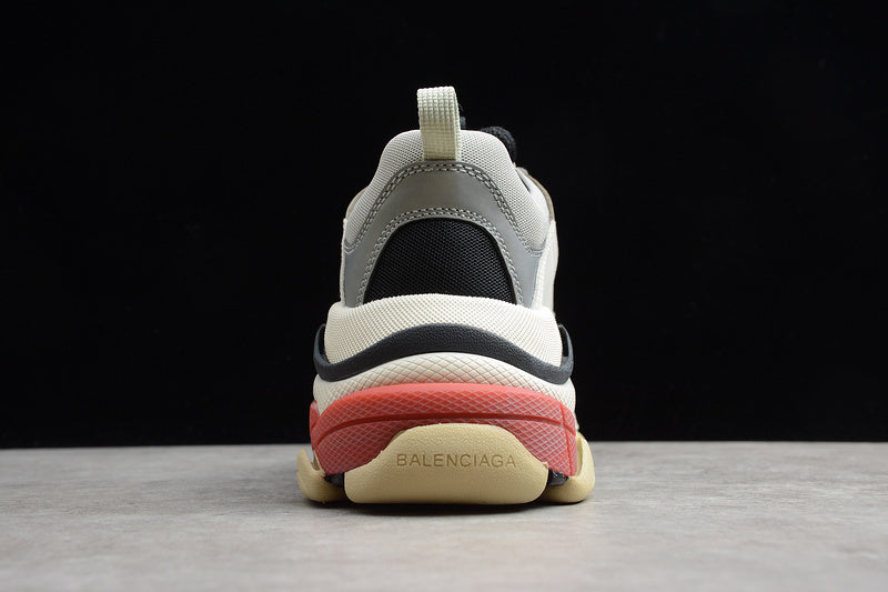 Balenciaga Triple S Red Silver 2018