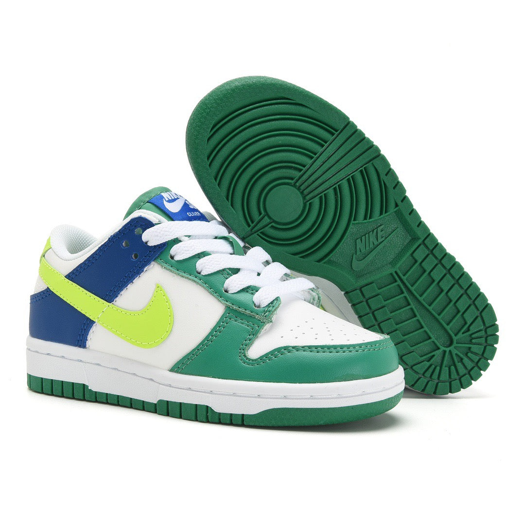 Kids Nike Dunk Low Stadium Green Game Royal