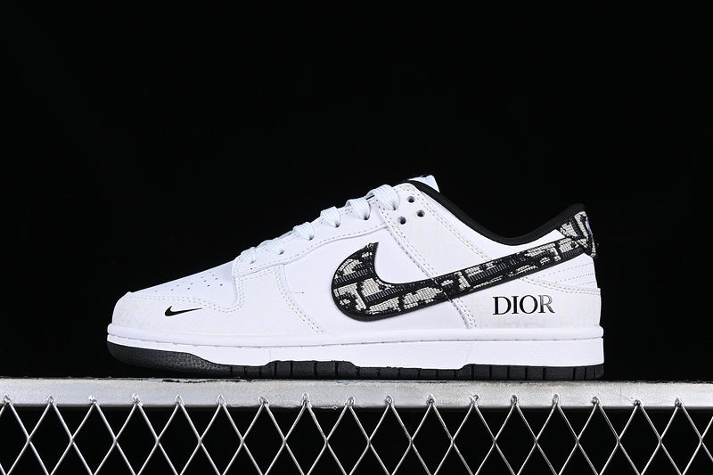 Sb Dunk Low X Dior White/Black