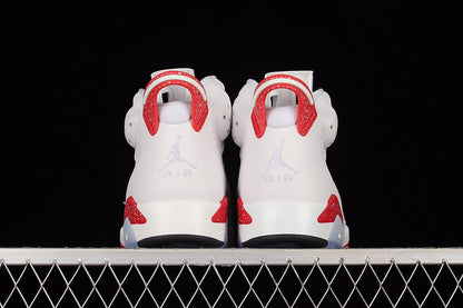 Air Jordan Retro 6 White-Red