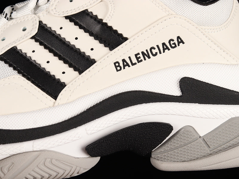 Balenciaga Triple S X Adidas White Black