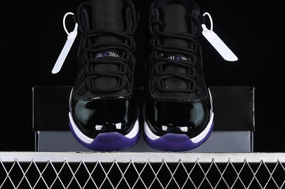 Air Jordan Retro 11 Black/White-Purple