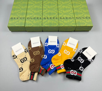 Gucci Low Socks 5 Pack