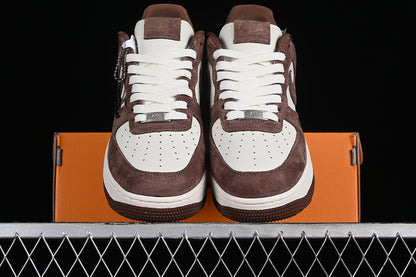 Air Force One Low X Louis Vuitton White-Brown