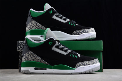 Air Jordan Retro 3 Black/Pine Green/Cement Grey-White