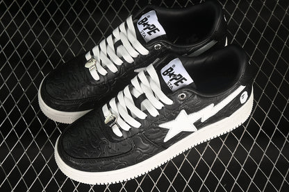 BAPE Bapesta #3 'Line White-Camo Black'