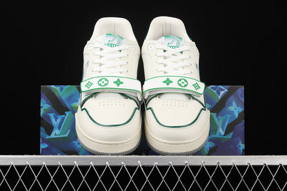 Louis Vuitton Trainer Low 'White Green Mesh'