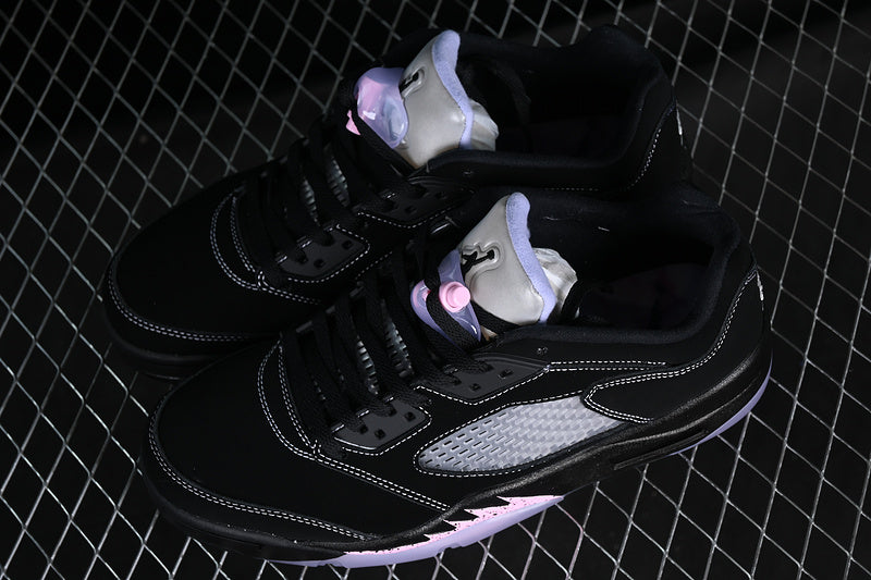 Air Jordan Retro 5 Low Dongdan Black/Purple-Grey