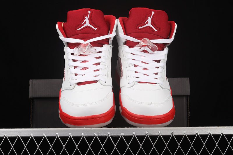 Air Jordan Retro 5 GS White/Gym Red