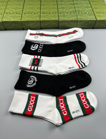 Gucci High Socks 5 Pack