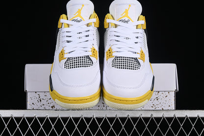 Air Jordan Retro 4  Vivid Sulfur White