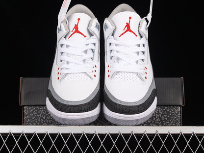 Air Jordan Retro 3 NRG Tinker White/Black/Fire Red-Cement Grey