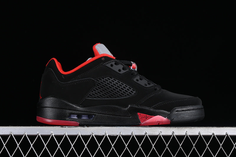 Air Jordan Retro 5 Low Black/Gym Red-Metallic Hematite