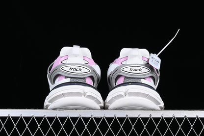 Balenciaga Track White/Dark Grey-Pastel Pink