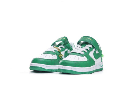 Kids Nike Air Force One X Louis Vuitton White Green