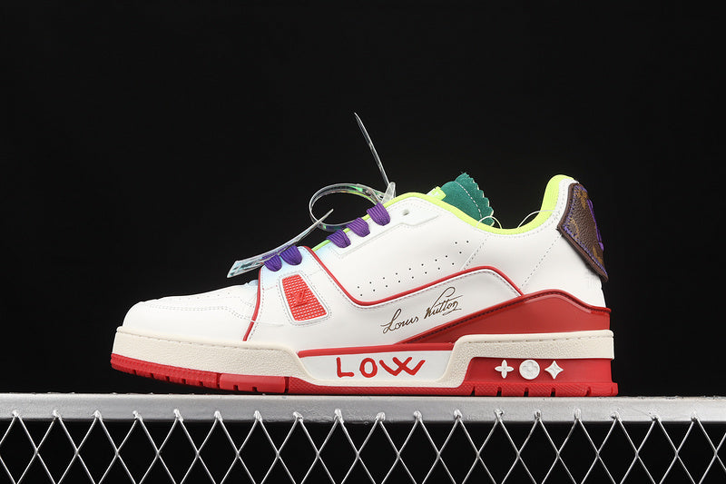 Louis Vuitton Trainer Neon Red