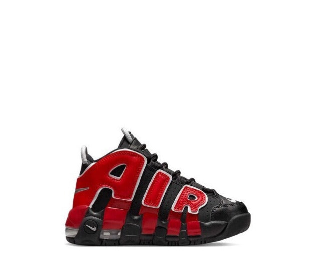 Kids Nike Uptempo Black Varsity Red