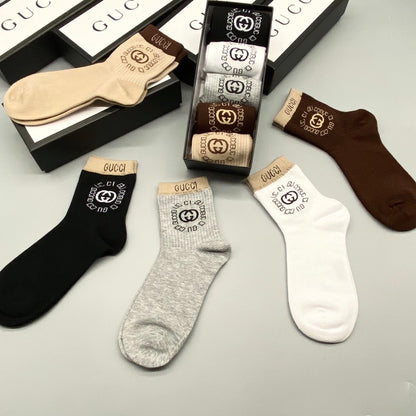 Gucci Mid Socks 5 Pack