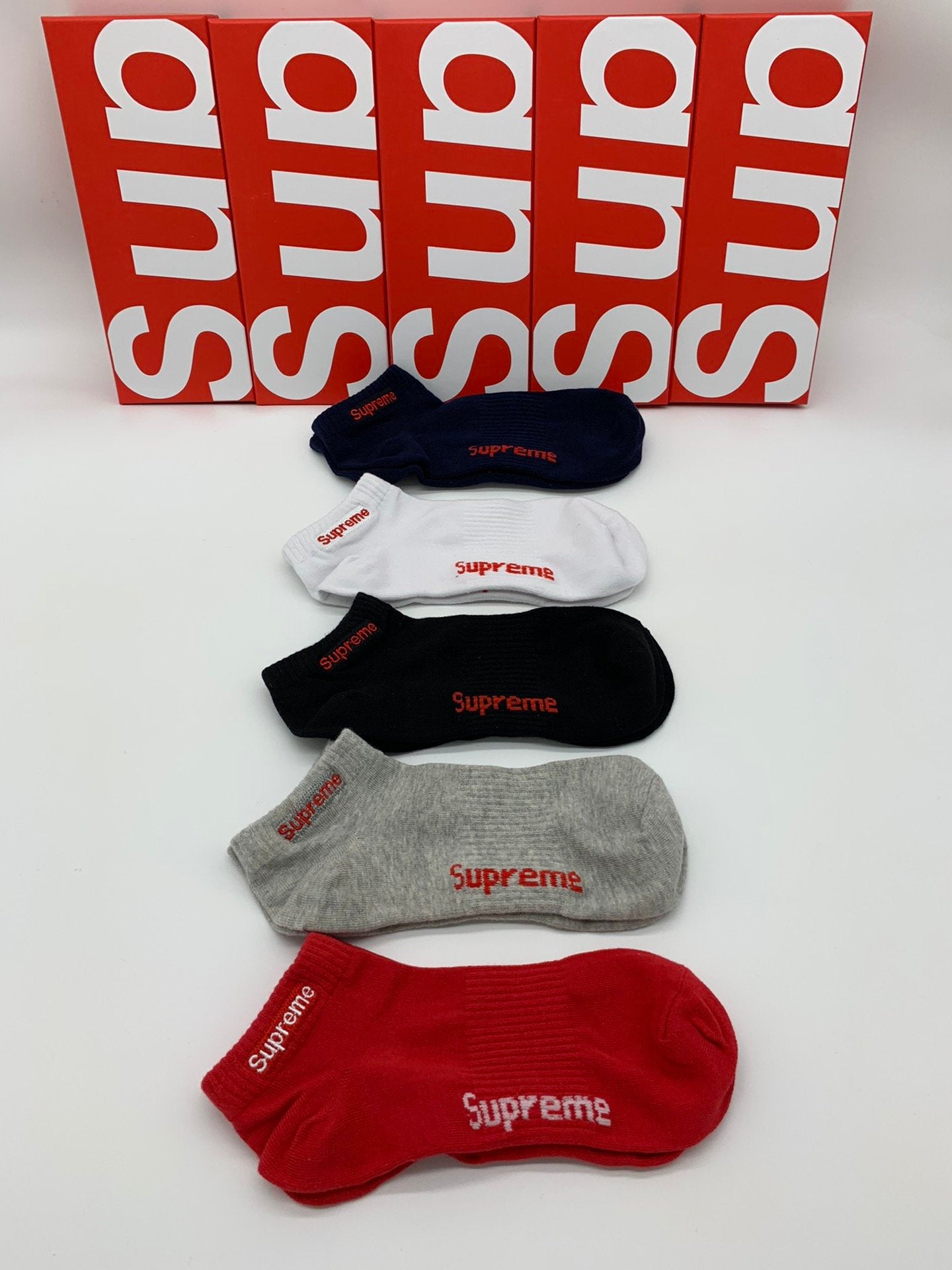 Supreme Low Socks 5 Pack