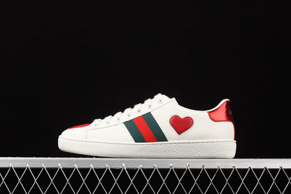 Gucci Ace 'Heart' White  Red