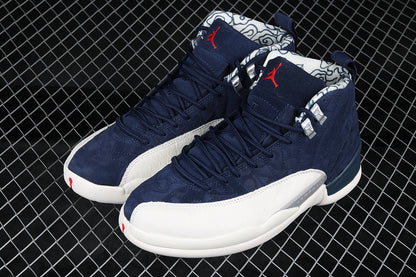 Air Jordan Retro 12 International Flight College Navy-White