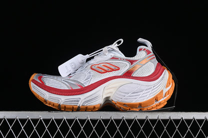 Balenciaga Track 10XL White/Red-Orange mesh