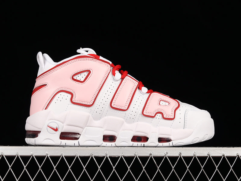 Air More Uptempo 96 QS White/Soft Pink-Varsity Red