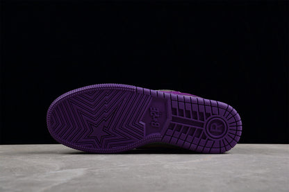 A BATHING APE® Sk8 Court Sta 'Mist Grey Royal Purple'