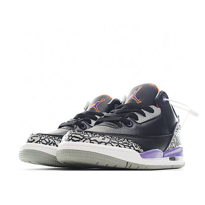 Kids Air Jordan Retro 3 'Court Purple'