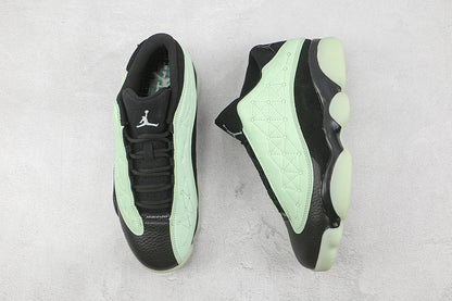 Air Jordan Retro 13 Low Singles Day Green-Black