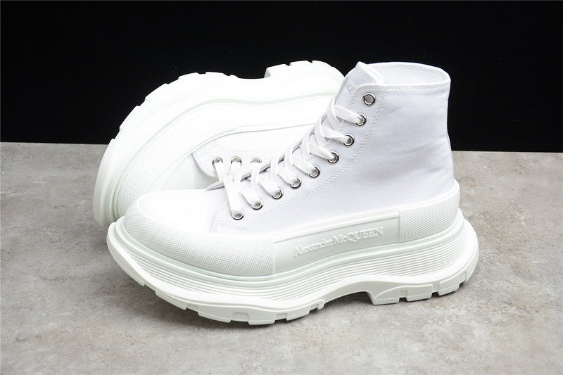 Alexander McQueen Tread Slick High Lace Up White