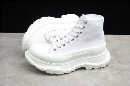 Alexander McQueen Tread Slick High Lace Up White