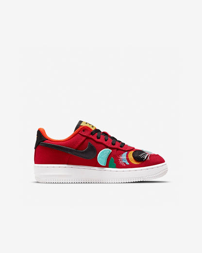 Kids Nike Air Force One Low 07 LV8 Chinese New Year University Red