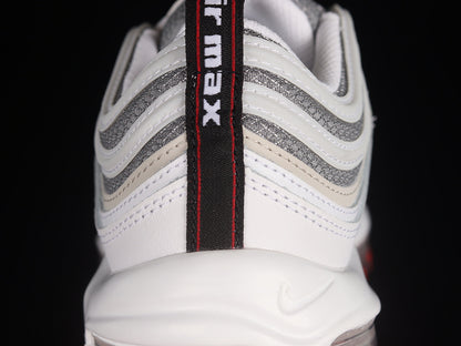 Air Max 97 White/Varsity Red-Particle Grey