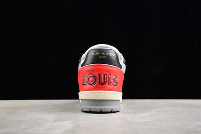 Louis Vuitton Trainer Low 'White Black Red White Mesh'