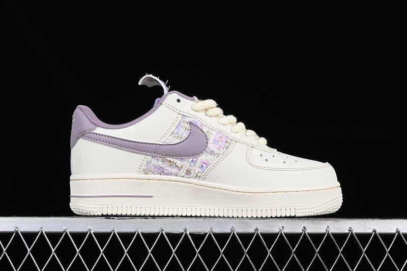 Air Force One Low Just Do It White /Purple