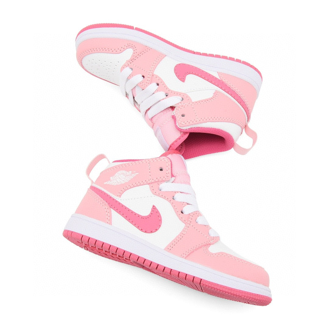 Kids Air Jordan 1 High  'White Light Pink'